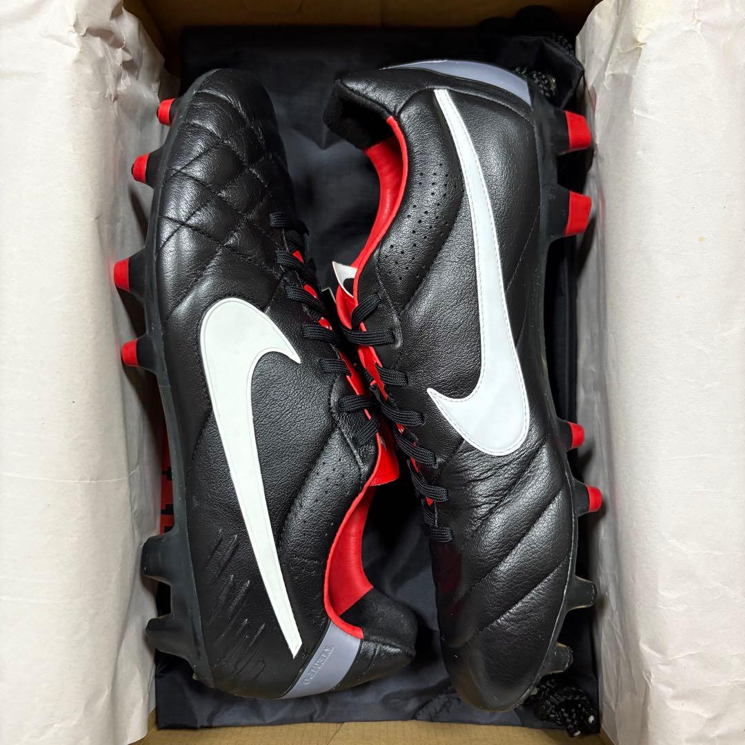 8 サッカースパイク ナイキ ティエンポ レジェンド Ⅳ FG NIKE ナイキ ティエンポレジェンドIVエリートFG(ホワイト) 453955 177