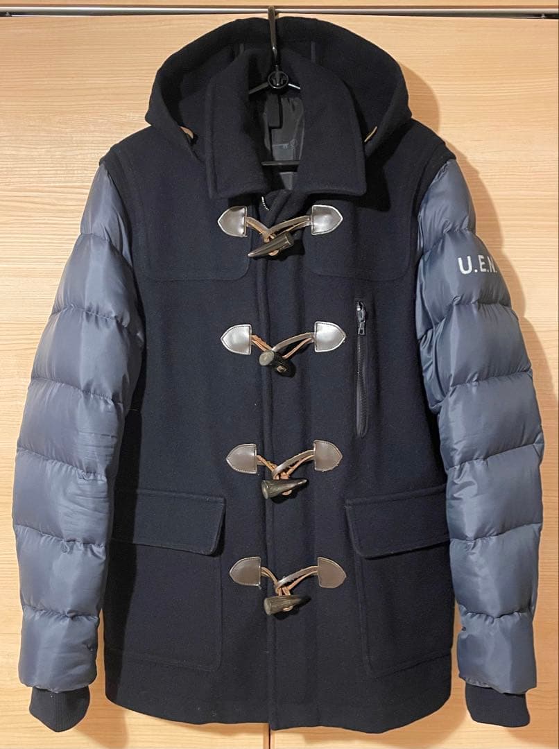 ユニフォームエクスペリメント　ダッフル　ダウン　ネイビー　サイズM ユニフォームエクスペリメント ダッフル ダウン ネイビー サイズM