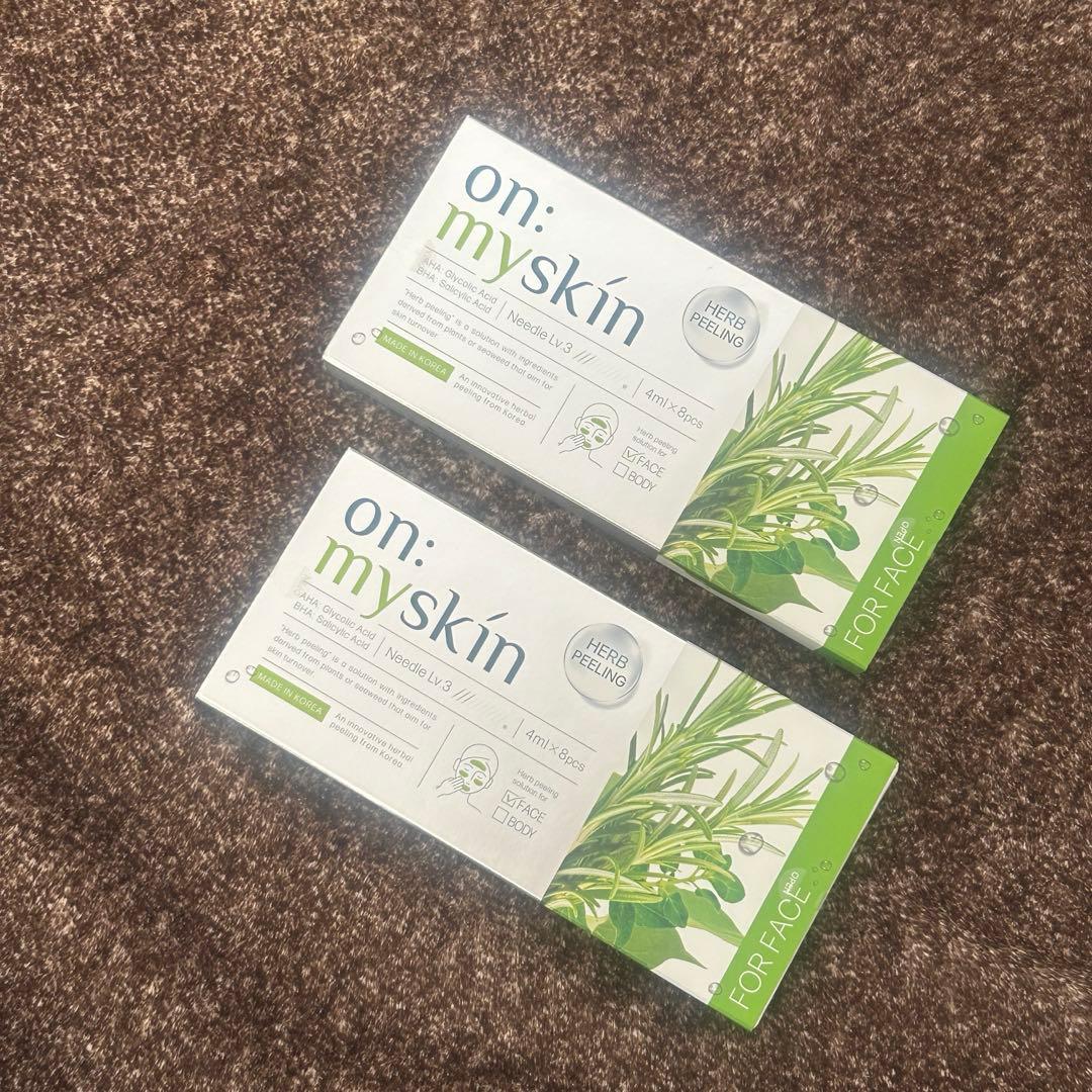 ☆新品2箱☆ on:myskín ハーブピーリングソリューション フェイス用