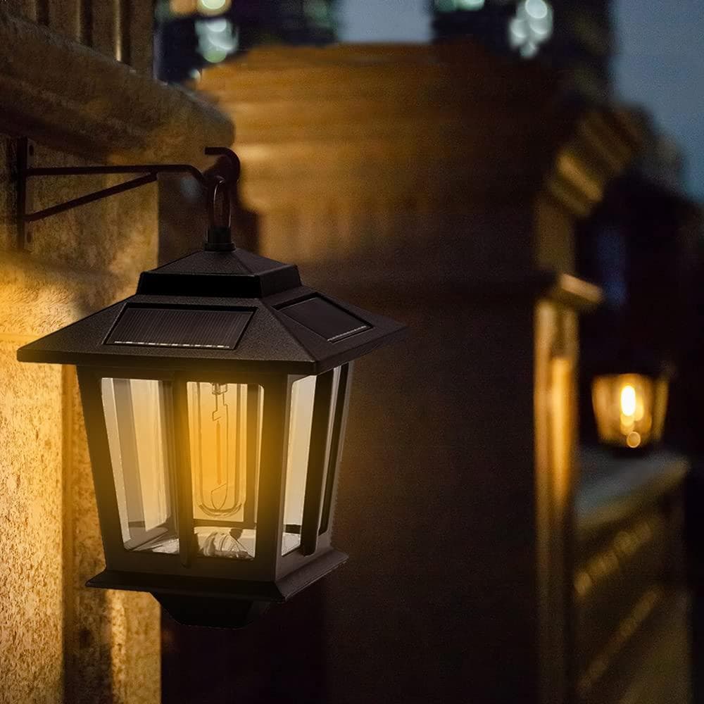 レトロ アンティーク 自動点灯 ソーラーライト 2個セット ソーラーライト レトロランプ 2個セット/ソーラーライト ガーデン