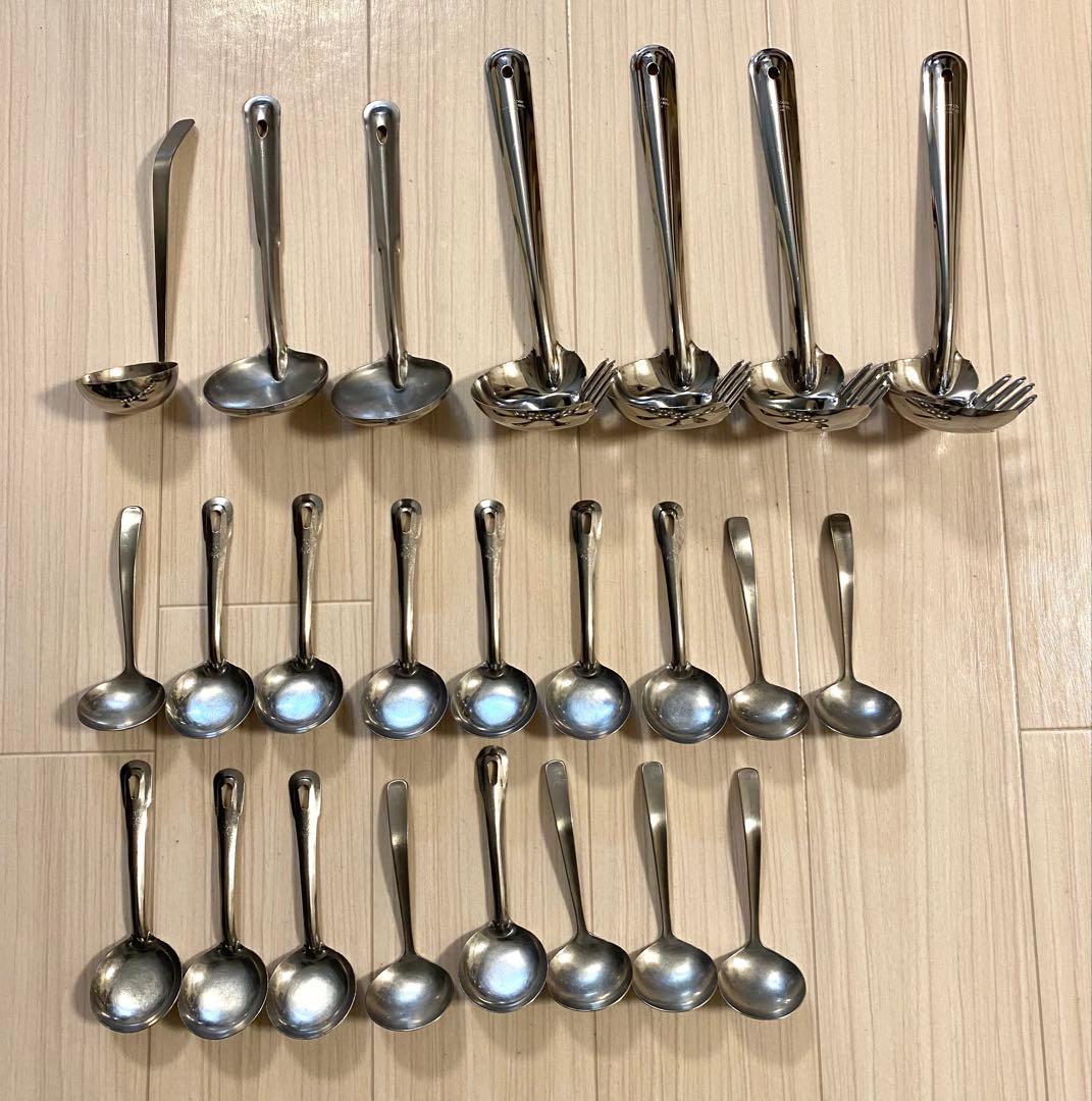 お玉 レードル うどん杓子 大量 まとめ売り 業務用 厨房 調理器具 キッチン用 楽天市場】カギ付き うどん杓子（左利き用） 18-0ステンレス共柄