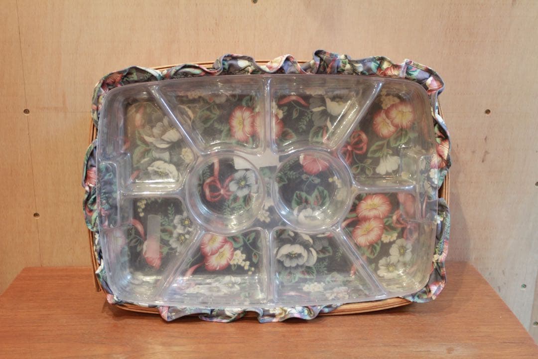 アメリカ　ヴィンテージ　ロンガバーガー LONGABERGER バスケット　什器 ロンガバーガー/Longaberger バスケット大【4】蓋付きかご カントリー