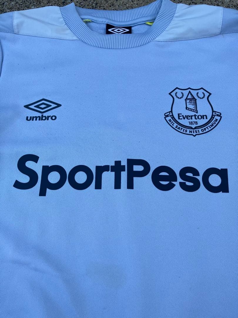 希少デザイン】アンブロxエバートンFC スウェットシャツ デカロゴ M