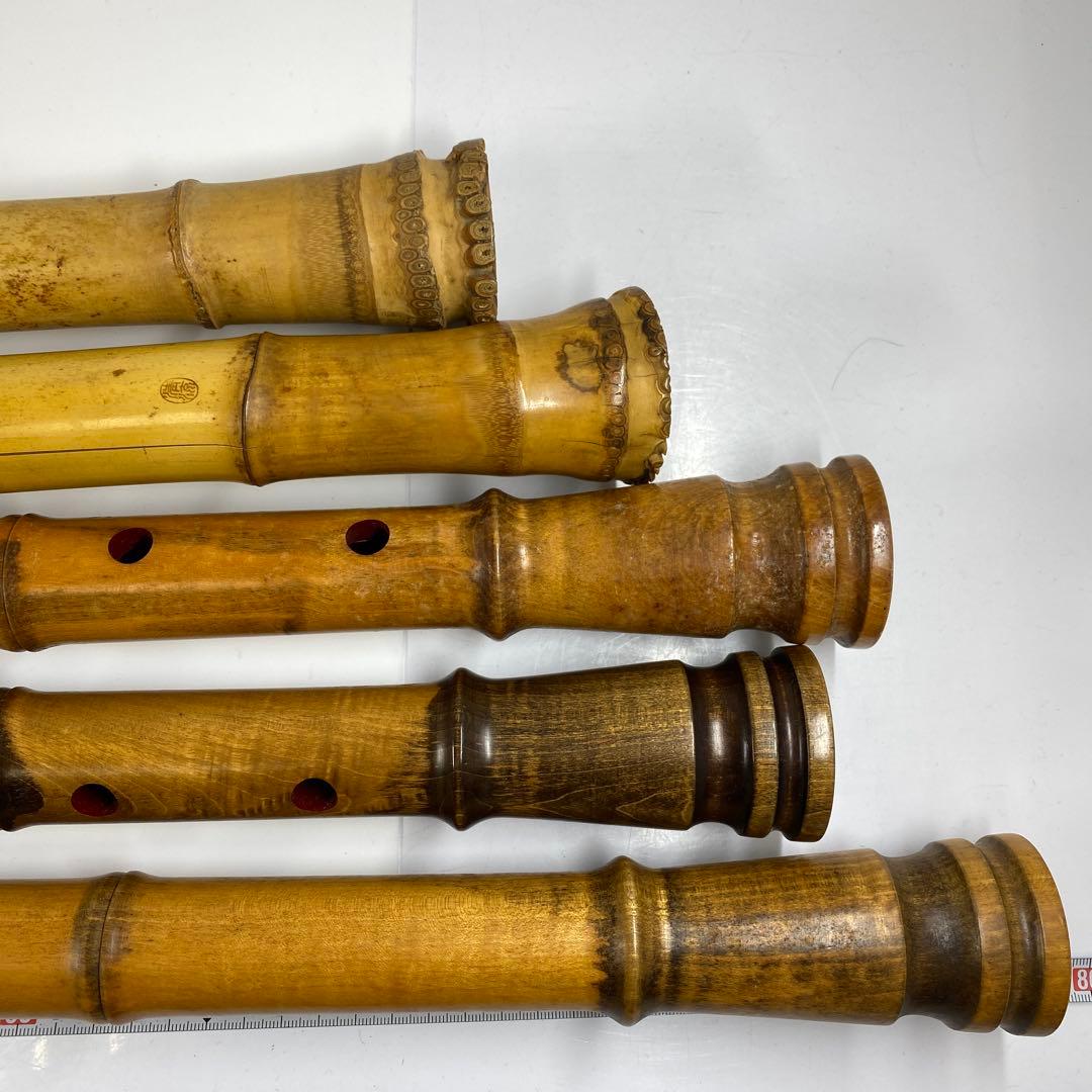 銀三線 尺八等 5本 共箱 トヒサル 東な7-0319①