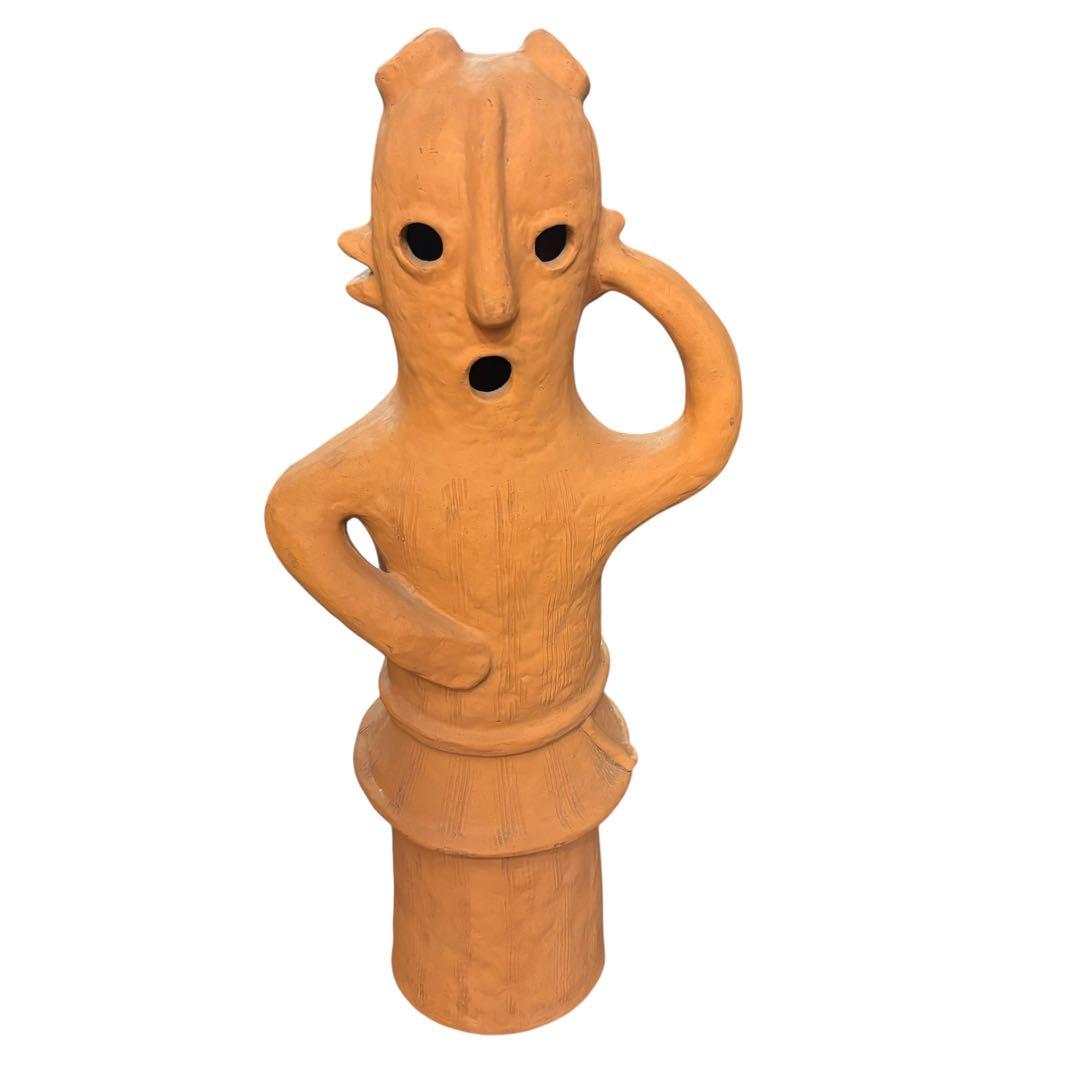 はにわ 置物 高さ約62cm 横約28cm インテリア オブジェ 陶器 はにわの置物 その他置物 miraku 通販 13703371｜Creema(クリーマ