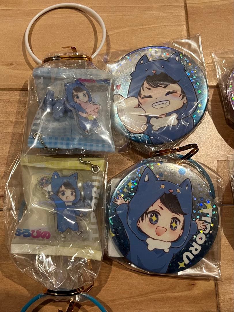 ちろぴの GIGO限定 ホログラム缶バッジ お菓子チャーム