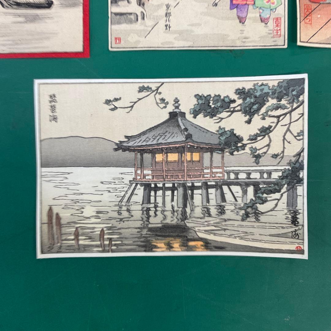 ハガキサイズ木版画 7点 昭和10年頃のもの 光いつ その他の作家 - メルカリ