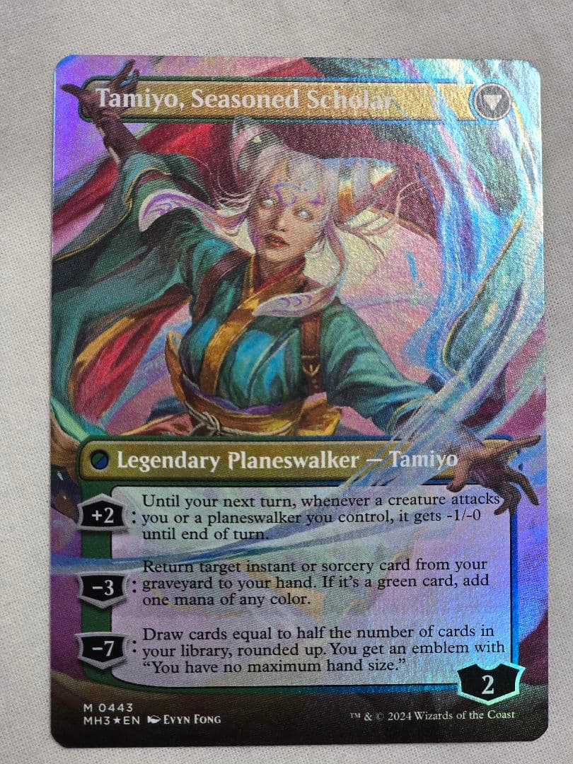 MTG 知りたがりの学徒、タミヨウ MH3 ボーダーレス 英語版FOIL1枚