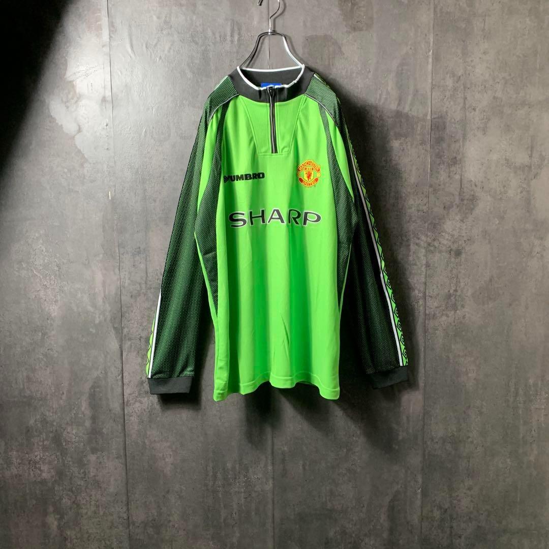 マンチェスターU】 98/99 サッカー ユニフォーム GK 緑 XL ☆希少