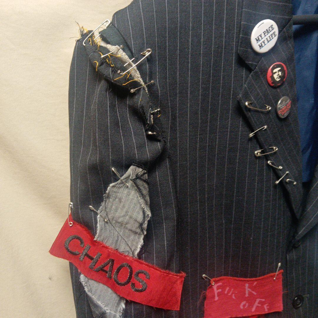 再構築】リメイク テーラードジャケット PUNK アナーキーシャツ パンク