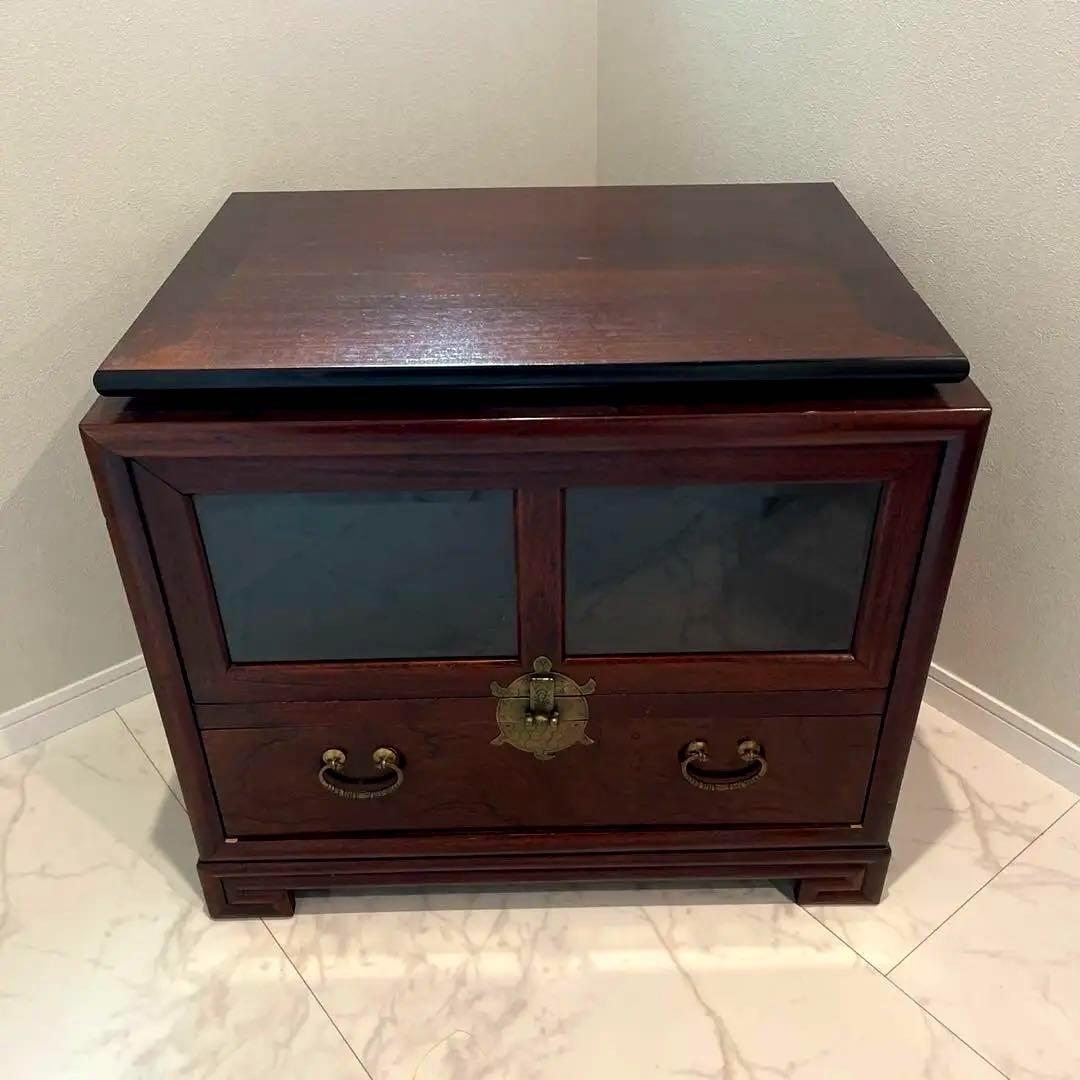 中国家具　木製テレビ台 扉付き　テレビボード　回転式　アンティーク　昭和レトロ おしゃれテレビ台商品一覧【公式】Handle ハンドル