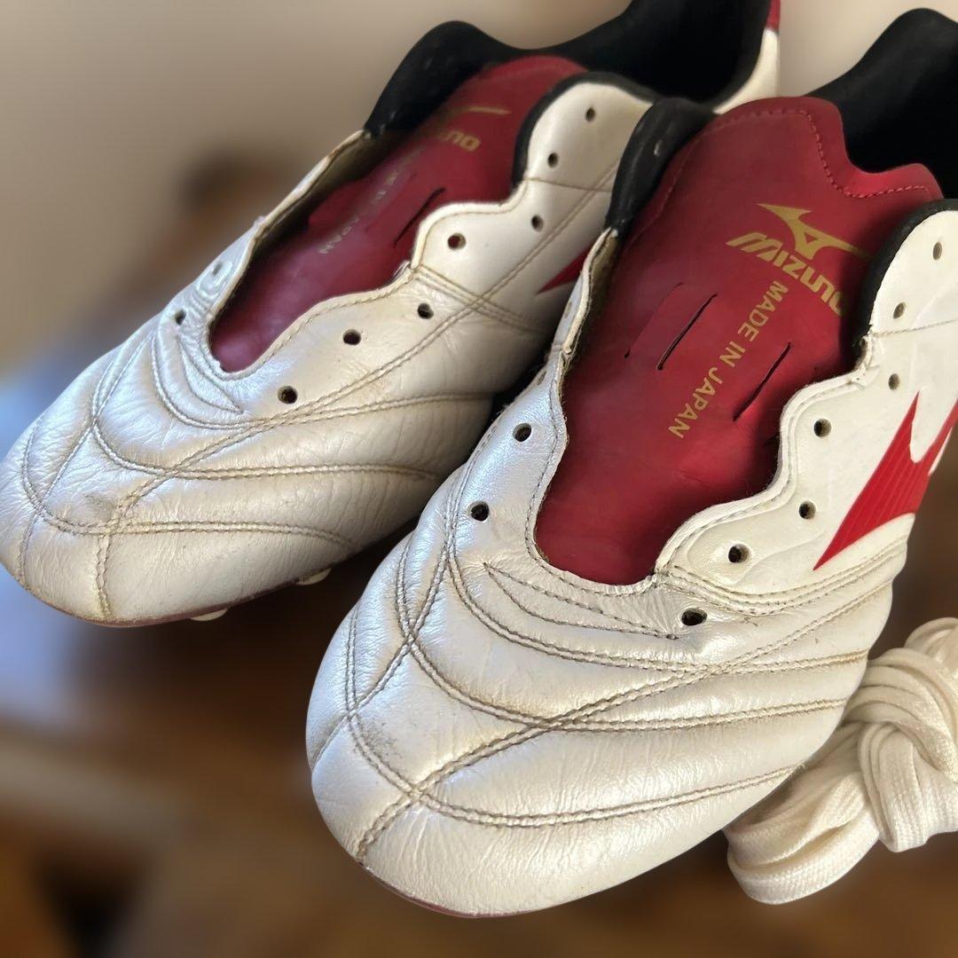 Mizuno サッカーシューズ 27.0cm モナルシーダ ホワイト/レッド