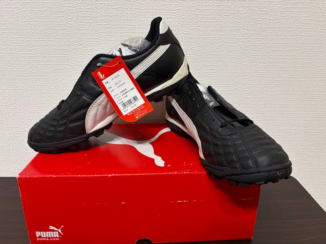 PUMA メキシコTT 新品 PUMA プーマ メキシコ TT(ブラック×ホワイト) 101105 02 サッカー