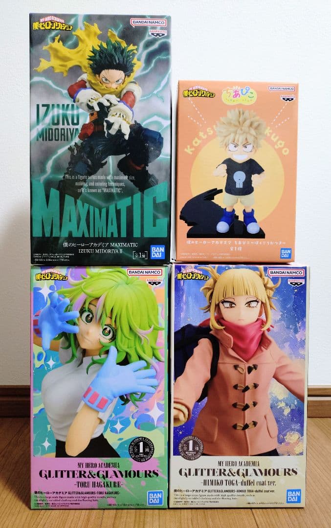 僕のヒーローアカデミア 葉隠透 トガヒミコ他 フィギュア 4点セット