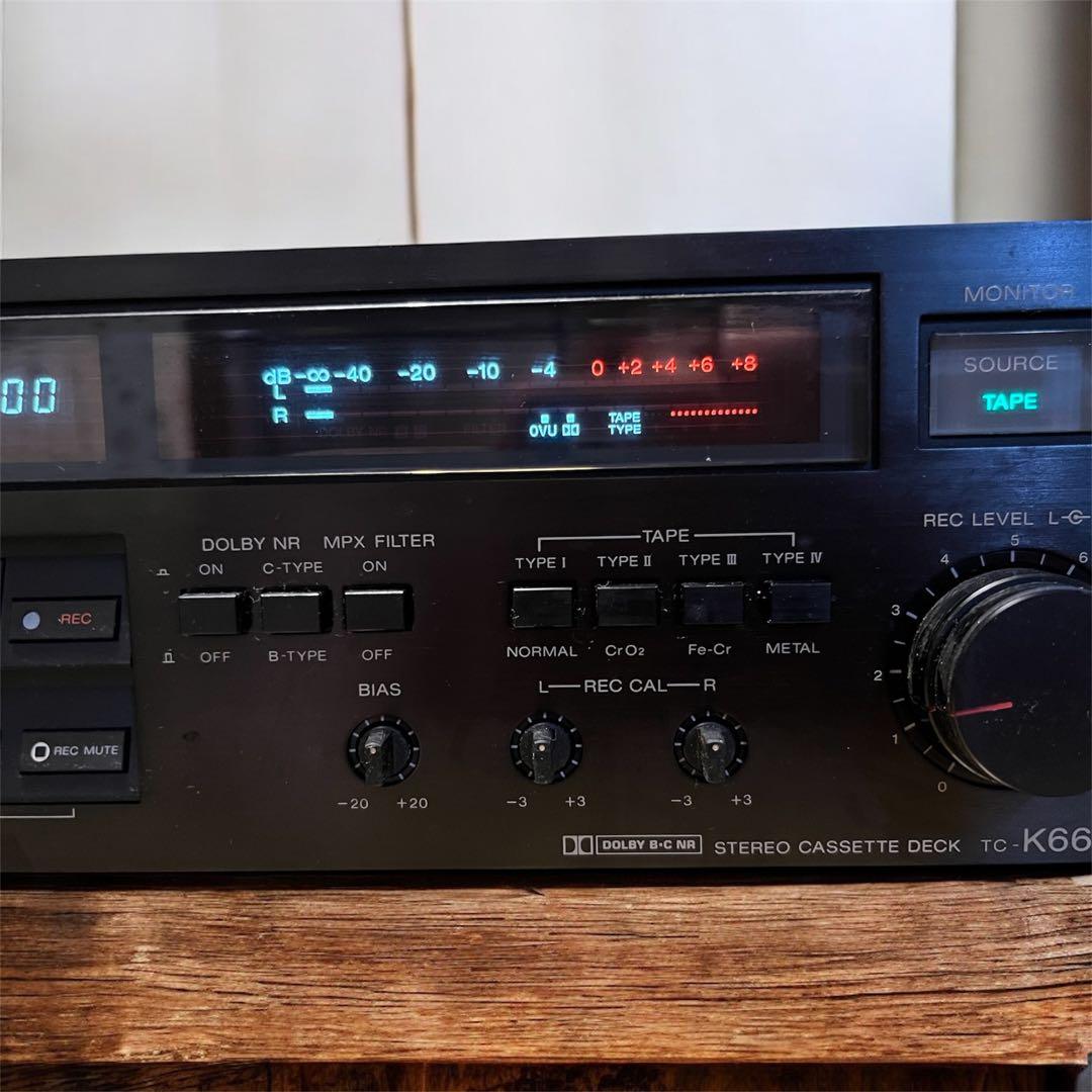 通電のみ SONY TC-K666ES カセットデッキ