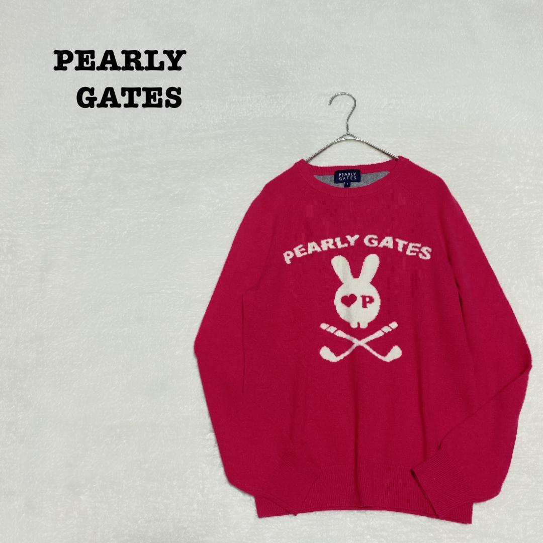 DE0002【パーリーゲイツ】ニット セーター【1】カシミヤ100％ ラグラン PEARLY GATES（パーリーゲイツ） セーター ニット 12G部分ジャガード