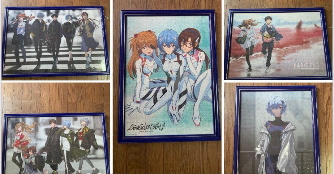 RADIO EVA エヴァンゲリオン 公式ジグゾーパズル 完成品 5点セット RADIO EVA エヴァンゲリオン 公式ジグゾーパズル 完成品 5点セット