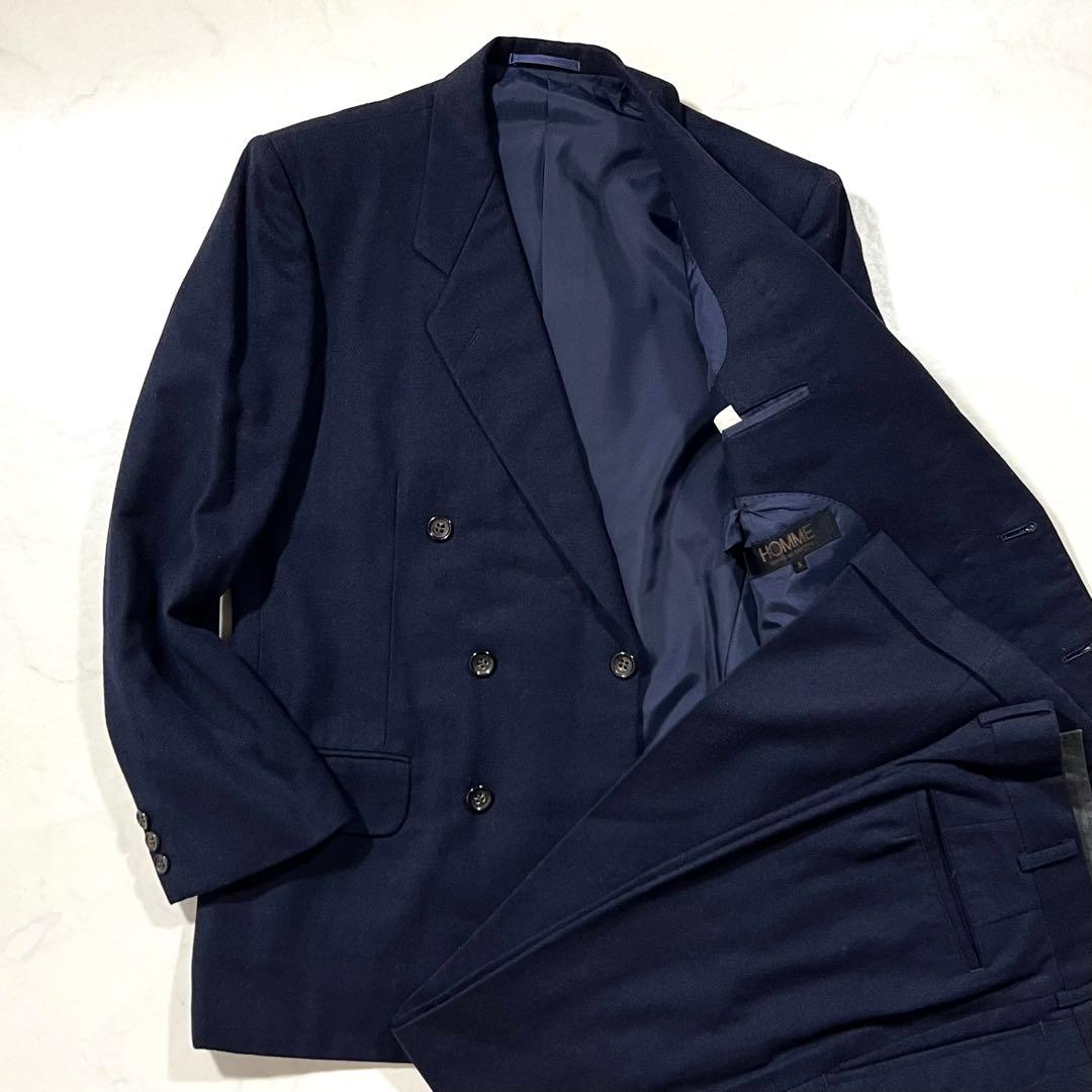 コムデギャルソンオム セットアップ ダブルジャケット ネイビー AD表記なし COMME des GARCONS（セットアップ）のフリマアイテム一覧