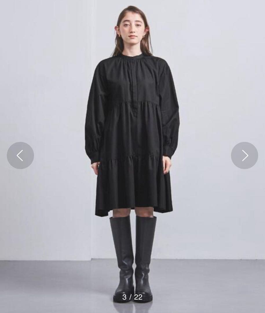 2023SS ユナイテッドアローズ コットン ティアード ミニ ワンピース