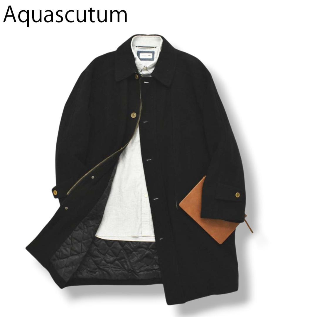 アクアスキュータム Aquascutum ステンカラー 裏キルティング コート 楽天市場】アクアスキュータム ステンカラーコート アウター