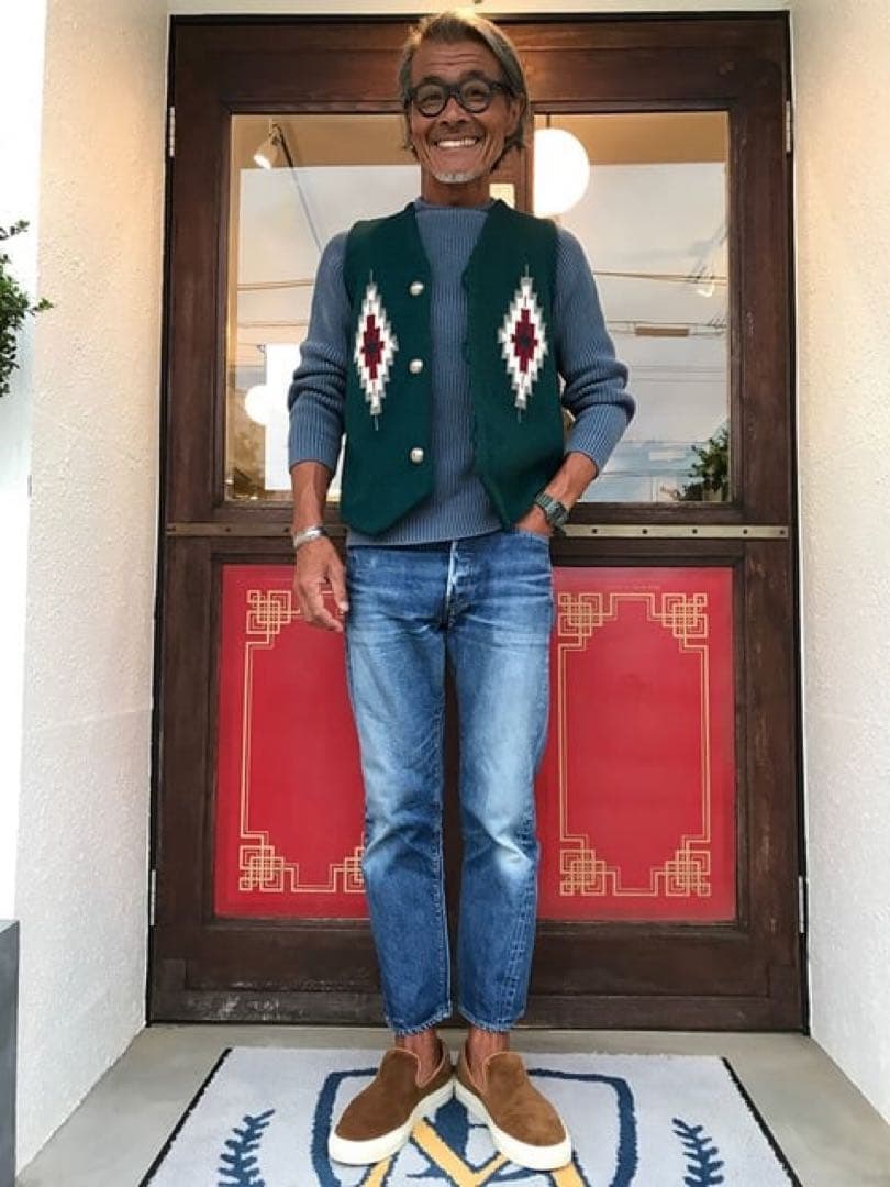 美品】TRUJILLOS トルフィリオス ボーイズマーケット別注 ラグベスト