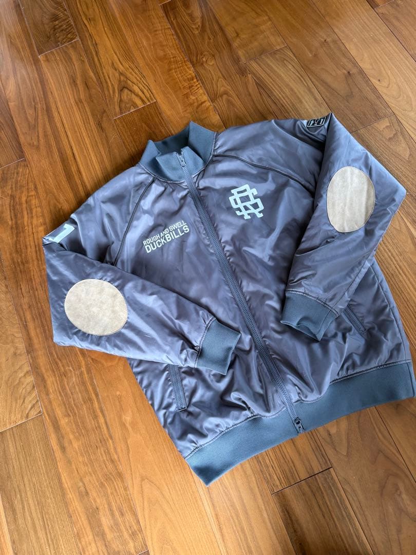 【綺麗め】rough&swell 中綿ジャンバー　M グレー rough&swell［ラフアンドスウェル］RIDERS DENVER/高機能中綿