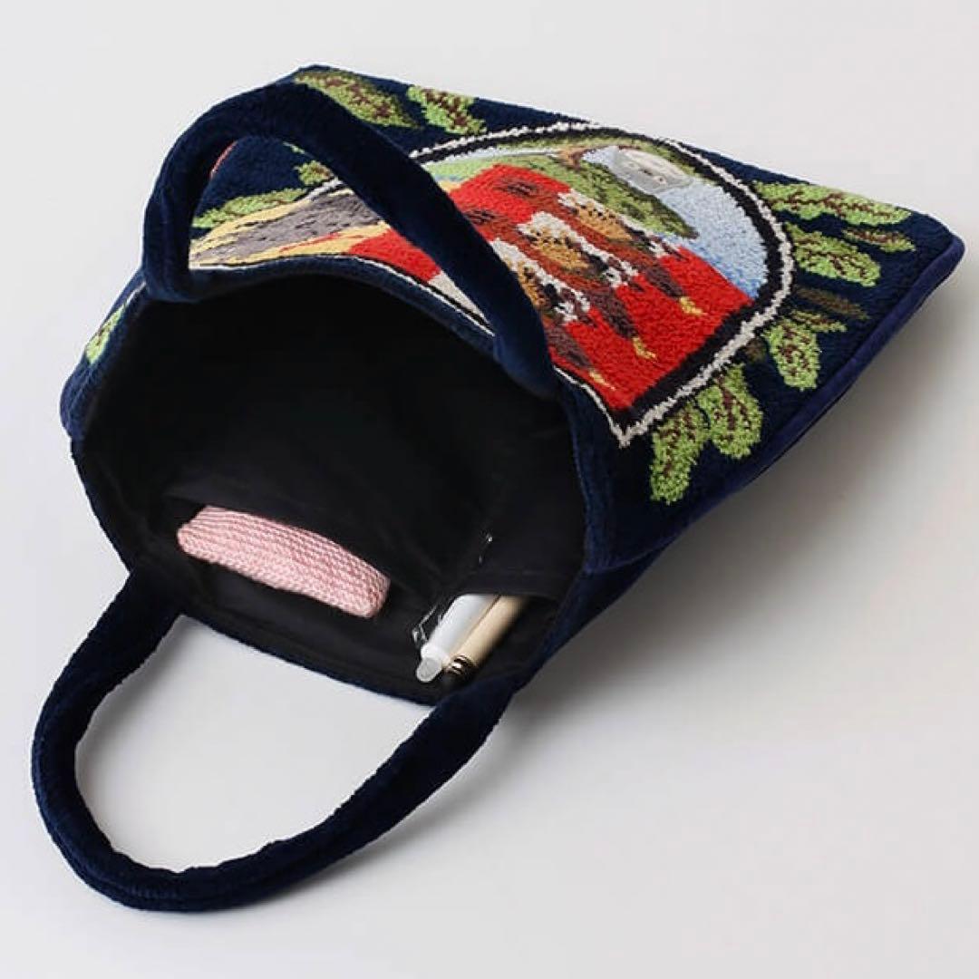 三鷹の森ジブリ美術館 オリジナル 紋章 シェニール織バッグ - メルカリ