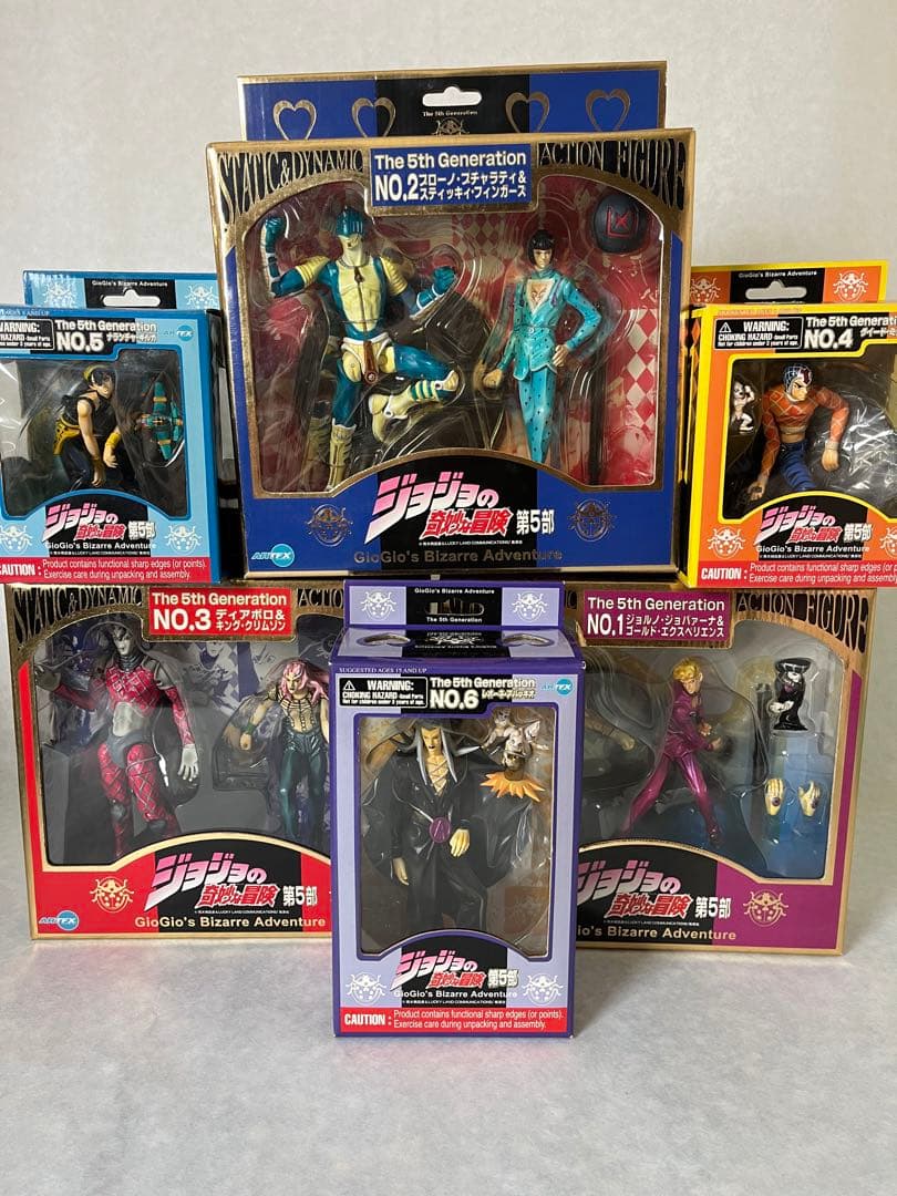 ジョジョの奇妙な冒険 第5部 コトブキヤ　フルコンプ　ディアボロ　6体セット 超像可動『ジョジョの奇妙な冒険 第5部』「ディアボロ」「K・C」2体