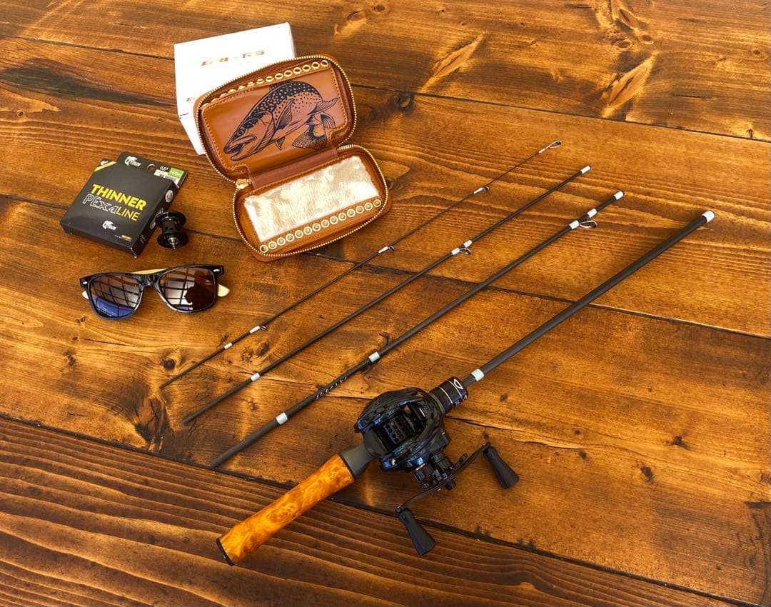 トラウトセット ウッド調 625UL 524UL ベイトロッド パックロッド