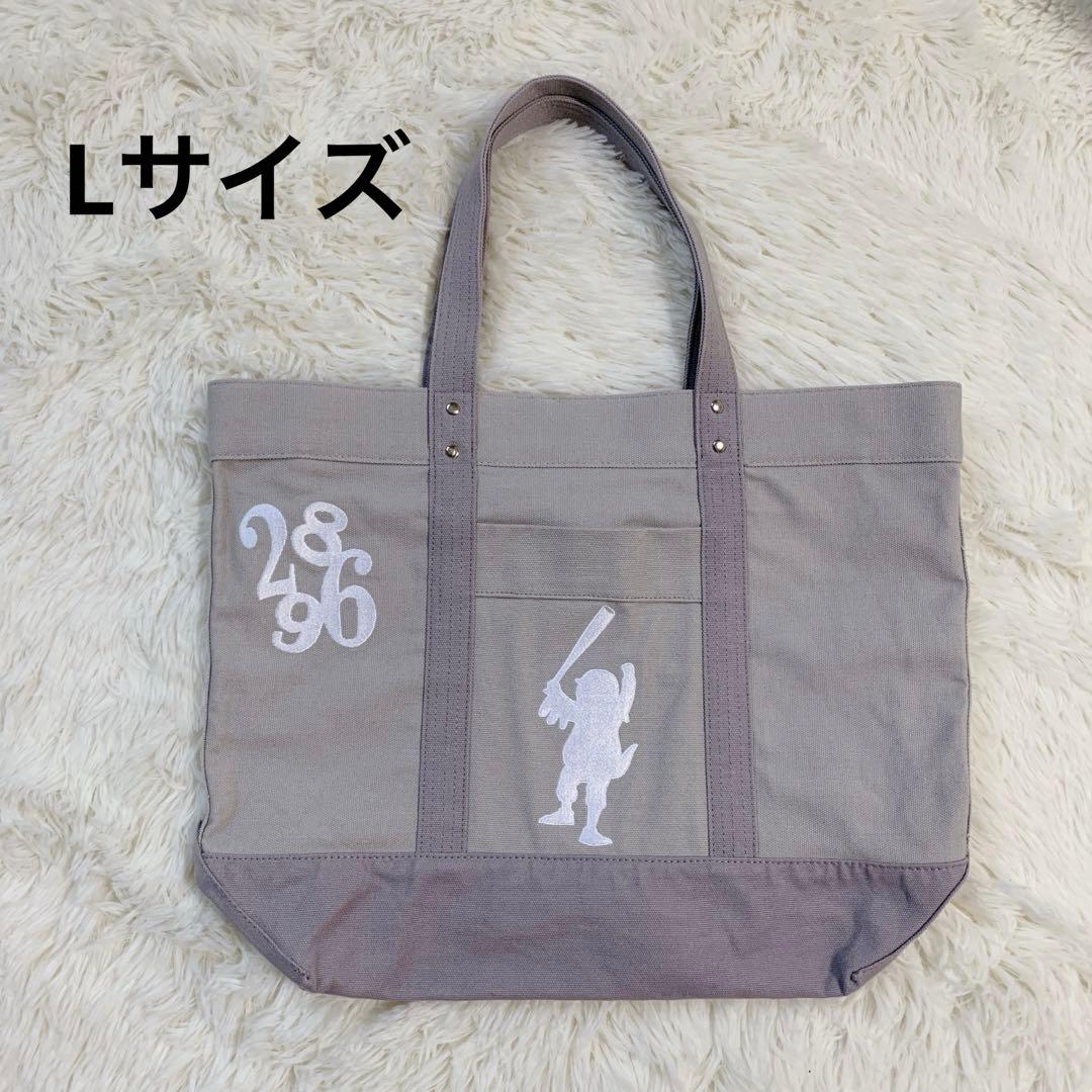 ヤクルトスワローズ つばくろーれん トートバッグ Lサイズ グレー