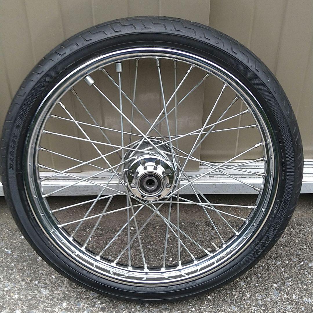 ハーレーソフテイルFXSTC21インチフロントタイヤ＆ホイール 1994年式FXST フロントホイール21インチ化＆前後タイヤ交換からの