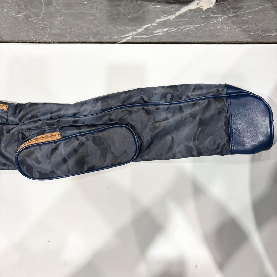 新品バーニーズニューヨーク さりげない上品なネイビーカモ柄高機能