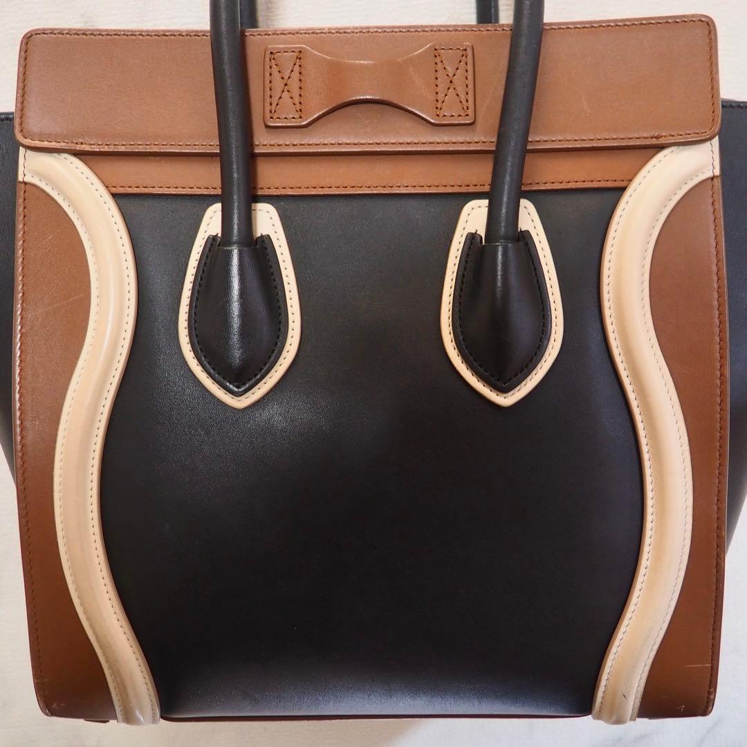 ✿CELINE✿ラゲージ マイクロショッパー トリコロール【旧ロゴ