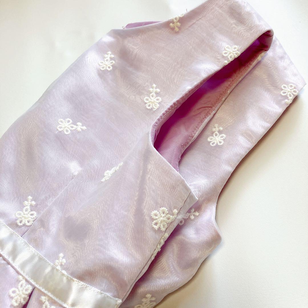 120size ラベンダー×ホワイト セレモニー入学 卒園 発表会 フォーマル