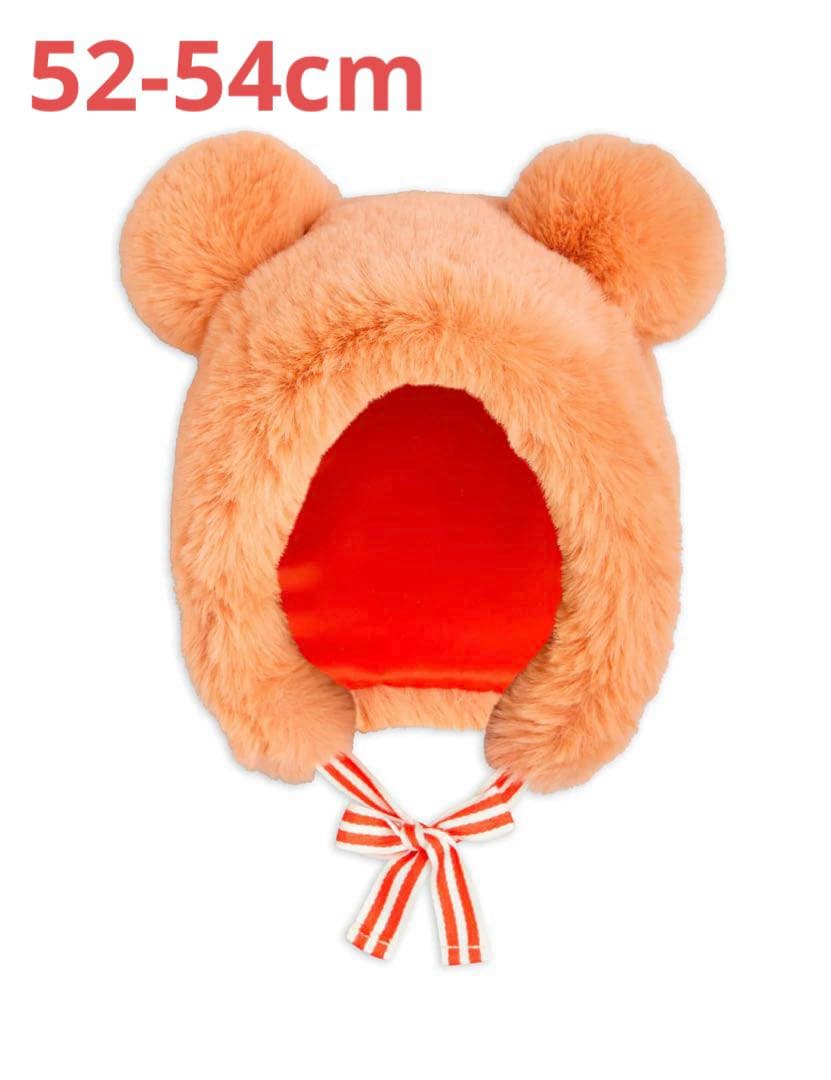 【新品未使用】MINI RODINI ミニロディーニ　耳付きファー帽子 Faux Fur Hat with Ears Brown | Mini Rodini