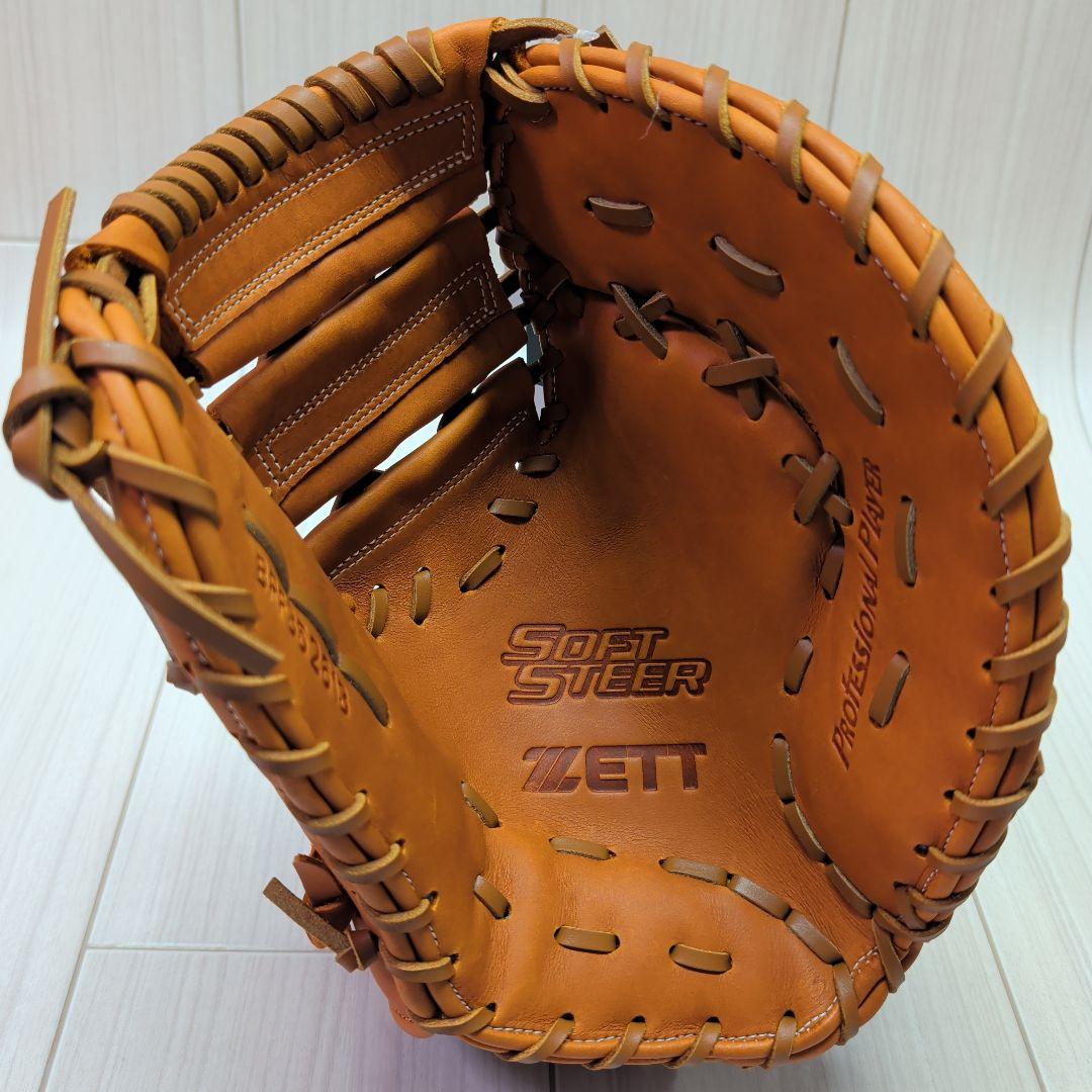 ZETT　ゼット　一般軟式ソフトステア　ファーストミット　右投げ用　新品 ZETT（ゼット）軟式用ファーストミット ソフトステアシリーズ 一塁手用
