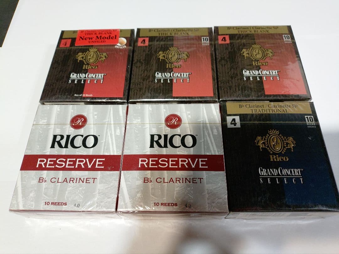 RICO B♭クラリネット用リード 4.0番×6箱/60枚 モデル取り混ぜ RICO B♭クラリネット用リード 4.0番×6箱/60枚 モデル取り混ぜ