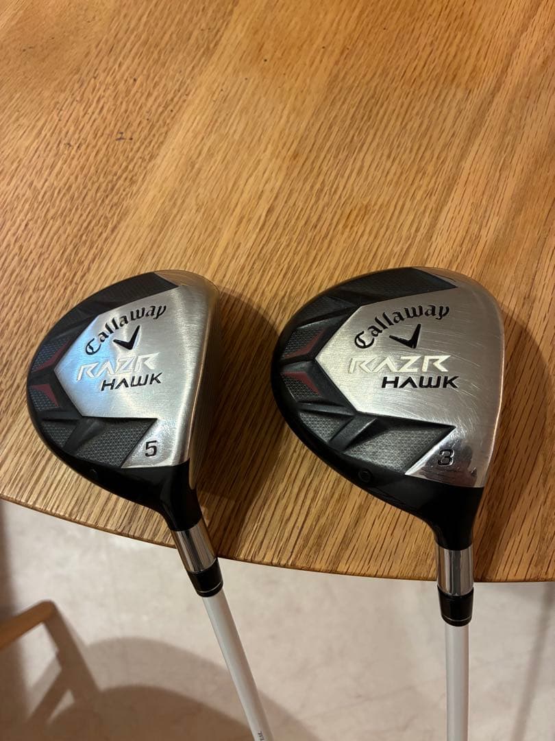 20日まで値下げ！名器！RAZR HAWK 3W 5W 2本セットFUBUKI 20日まで値下げ！名器！RAZR HAWK 3W 5W 2本セットFUBUKI キャロウェイ