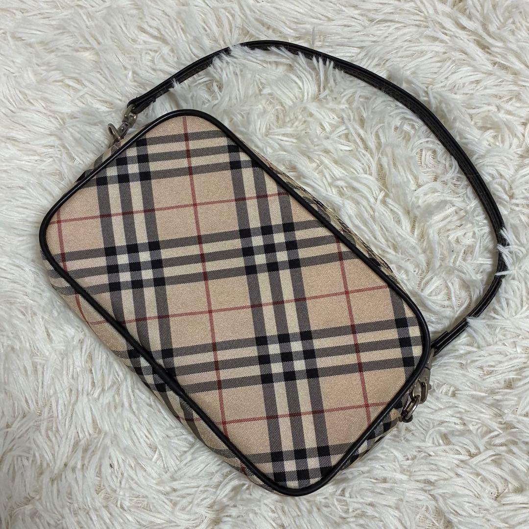 BURBERRY BLUE LABEL ノバチェック アクセサリーポーチ - メルカリ