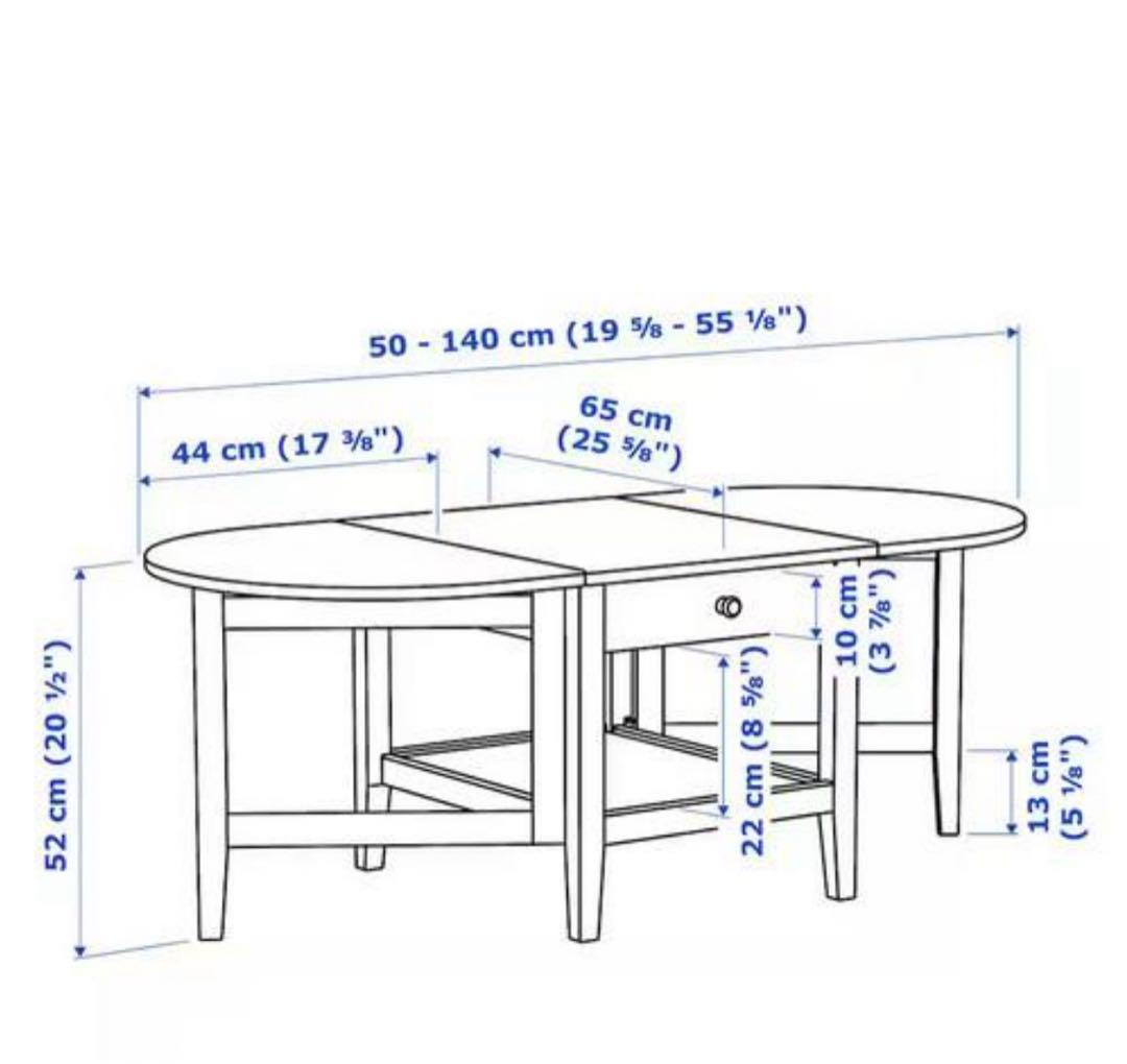 組立済IKEA ARKELSTORP アルケルストルプ 折り畳みコーヒーテーブル