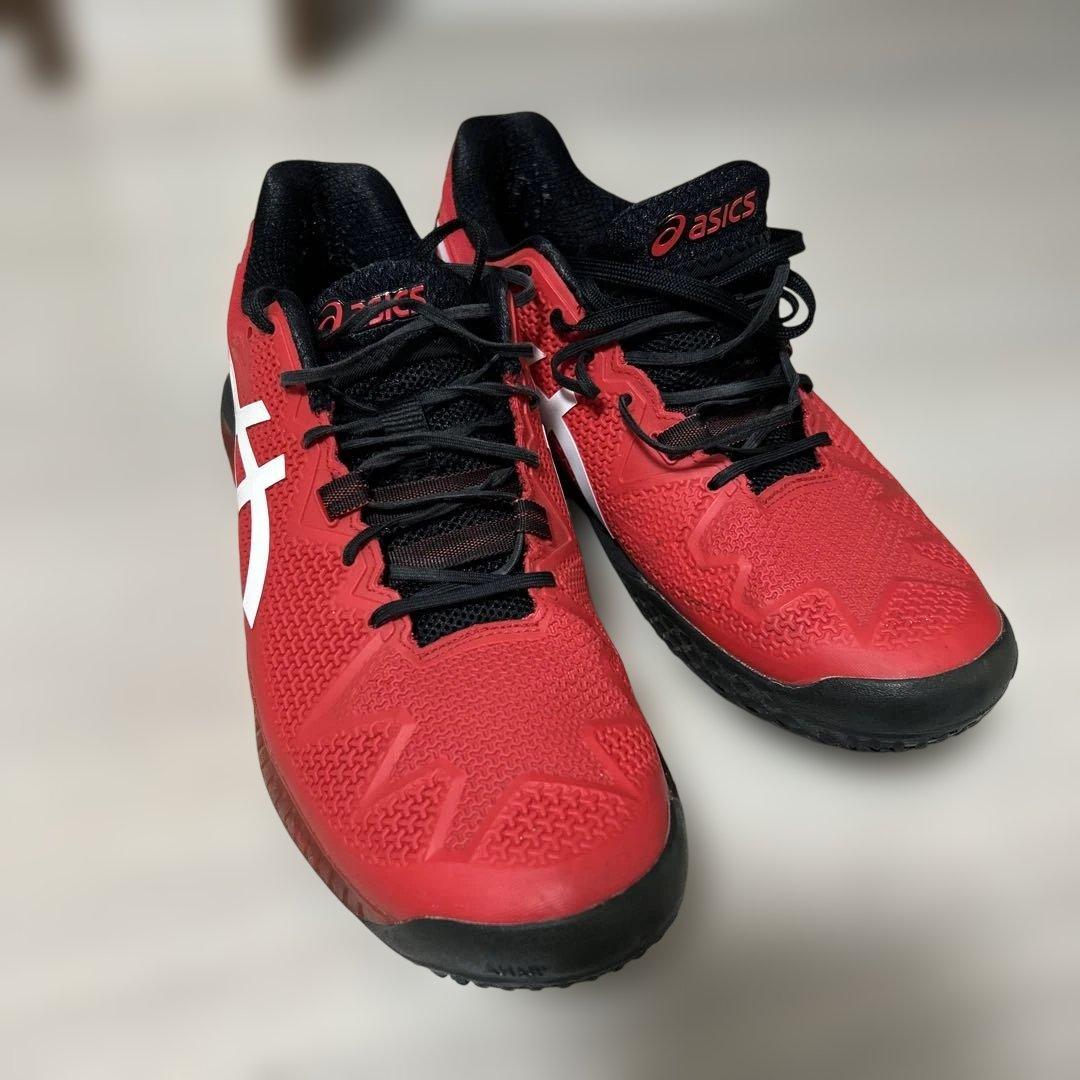 ★asics GEL-RESOLUTION 8 レッド／ブラック Asics Gel Resolution 8 Review - Perfect Tennis