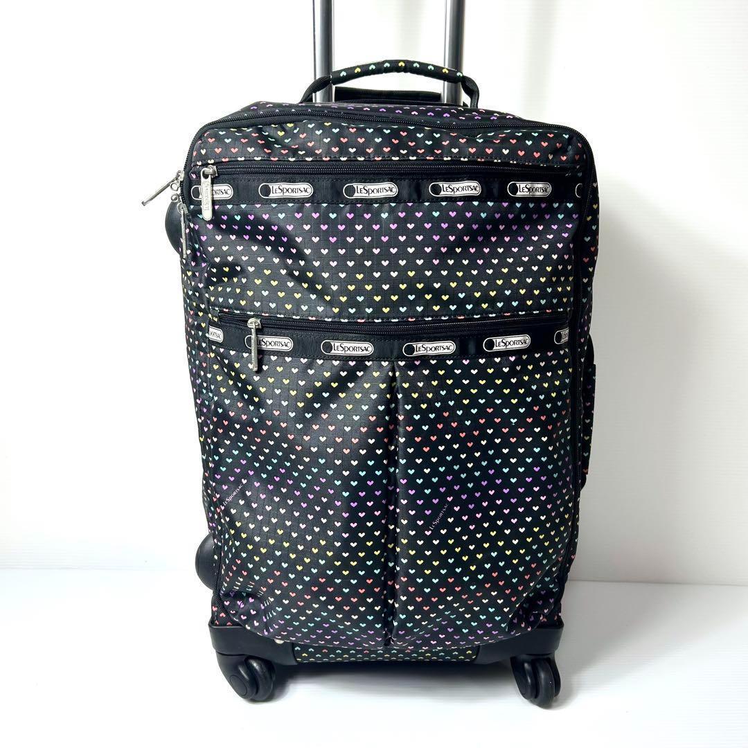 LeSportsac キャリーケース キャリーバッグ ハート 総柄 ブラック