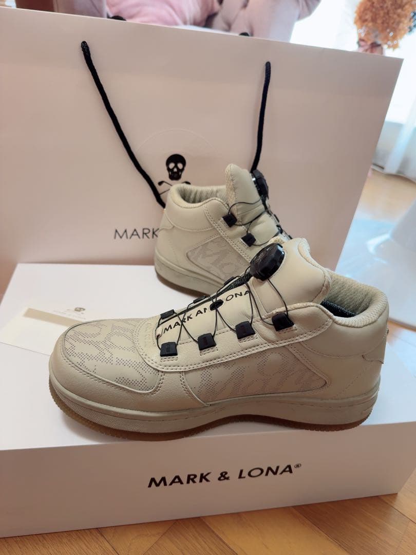 MARK & LONA ゴルフシューズ ホワイト　男女兼用 MARK & LONA ゴルフシューズ ホワイト 男女兼用