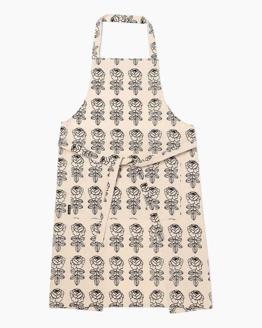 新品 marimekoマリメッコ　Vihkiruusuヴィヒキルース/エプロン 国内正規品 新品 marimekko VIHKIRUUSU マリメッコ ヴィヒキルース