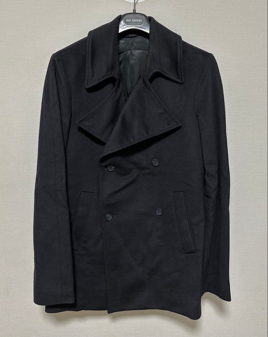 RAF SIMONS ピーコート 中古・古着通販】RAF SIMONS (ラフシモンズ) Pコート ネイビー サイズ
