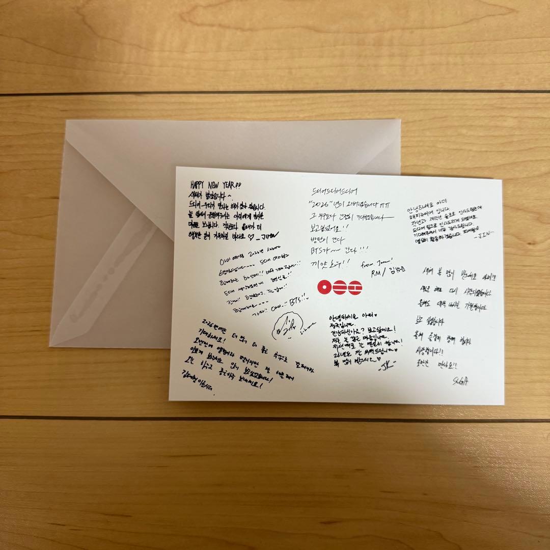 BTS スペシャルメッセージカード ARMY GOLD Member限定 - メルカリ