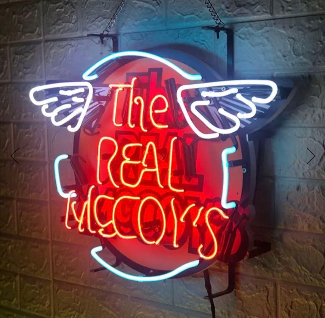 オーダー ネオンサイン 翼デザイン レッド＆ホワイト ガラス製