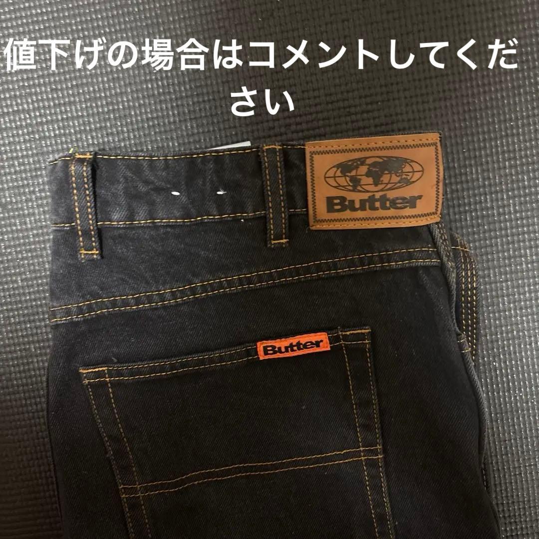 buttergoodsデニム Baggy Denim Jeans, Dark Blue – Butter Goods USA