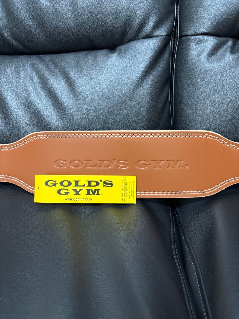 正規品　ゴールドジムプロレザーベルトＭサイズ　値下げ不可です プロレザーベルト GOLD'S GYM_G ゴードジムギア 筋トレ トレーニング