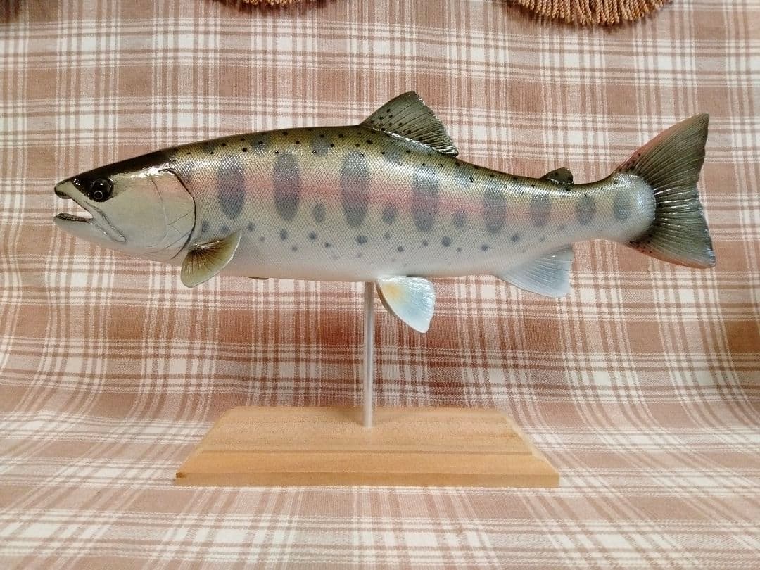 ハンドメイド 39cmヤマメ フィギュア レプリカ 魚釣り ルアー釣り